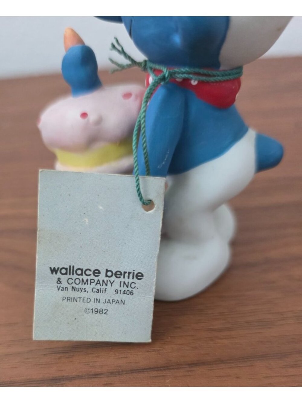 Vintage 1982 Smurf GREEDY SMURF Ceramic Wallace Berrie Collectables Figure - Picture 7 of 8